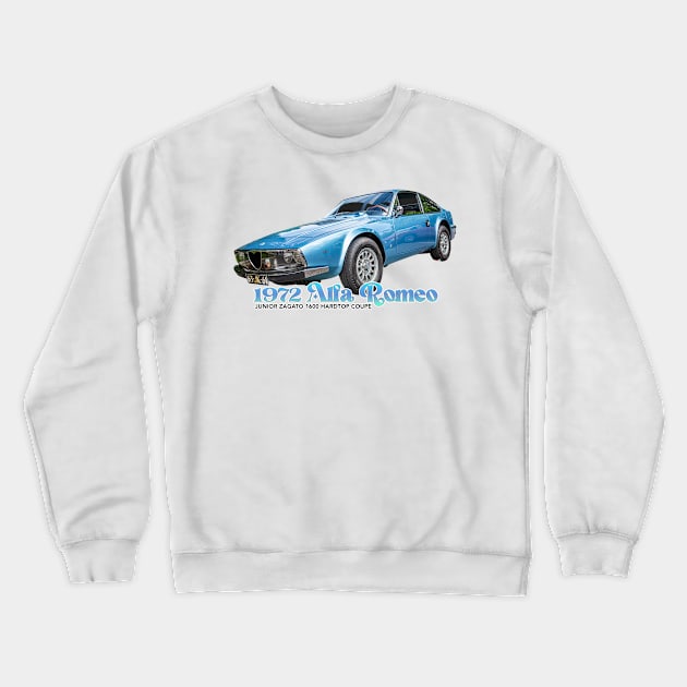 1972 Alfa Romeo Junior Zagato 1600 Hardtop Coupe Crewneck Sweatshirt by Gestalt Imagery